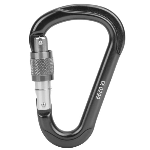 KN-24-7-7 Outdoor D shape Carabiner Key Chain Clip Keyring Snap Hook Automatic Buckle for Camping Mountaineering(Climbing Button Carabiners )