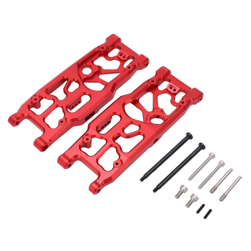 RC Rear Lower Arm Aluminium Alloy RC Rear Lower Suspension Arm for ARRMA KRATON 8S for Outcast 8S 1/5 RC Car Red
