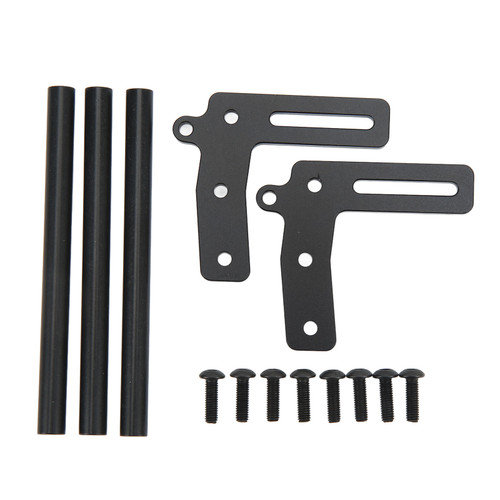 RC Crawler Car Metal Front Bumper Stable Performance Good Protection Anti Scratch RC Front Bumper for SCX10 Black
