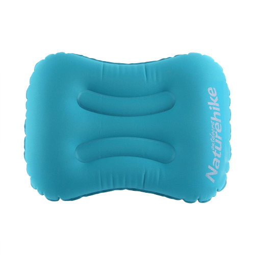 Inflatable Pillow Airplane Travel Neck Pillow Portable Air Pillow For Outdoors(peacock blue)