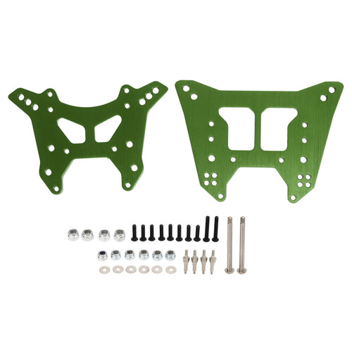 RC Shock Hoops Multiple Positioning Holes Aluminum Alloy RC Shock Towers for ARRMA 1/7 1/8 Series Green