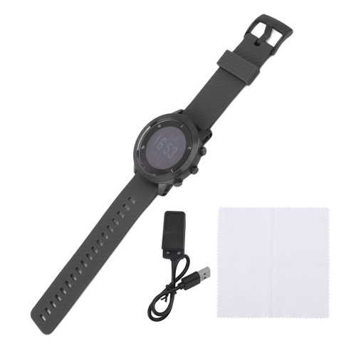 Men Diving Computer Watch Multifunctional Outdoor GPS Smart Watch for Running Walking Cycling Mountaineering Black