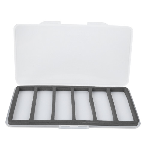 ABS Magnetic Fly Fishing Storage Box Fish Hook Lure Tackle Case with Foam Accessory6 Grid