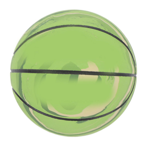 Miniature Basketball Toy Stress Relief Rubber Basketball Bouncy Ball Decoration for Kids Pets Green