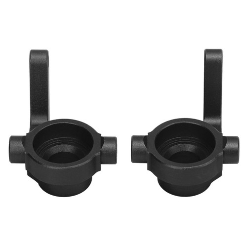 2pcs RC Steering Cup Aluminum Alloy Reducing Vibration RC Steering Blocks for ZD Racing DBX 10 RC Off Road Vehicle Black