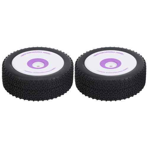 2Pcs RC Front Rubber Tire Replacement Parts Fit for WLtoys 1/12 Remote Control Car