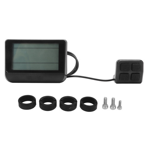 Electric Bike Display Panel Universal ABS Housing 5 Pin Waterproof Interface LCD Display Meter 24V 36V 48V