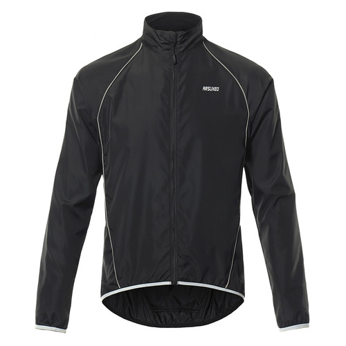 [通拓商品]Men Reflective Cycle Jacket Breathable Long Sleeve Bicycle Jersey Wind Coat Vest Outdoor Sportswear