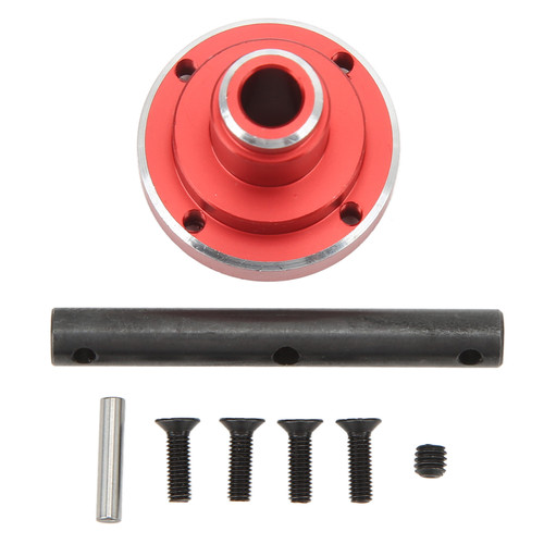 RC Front Rear Differential Locker Spool Universal RC Differential Spool Locker for Traxxas Maxx X 1/10 RC Car Red