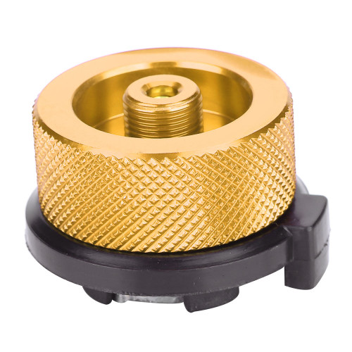 Outdoor Stove Burners Adaptor Input Screw Type Converter Connector Valve Gas Tank Adapter Gold