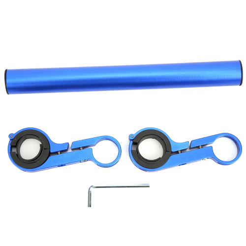 Bicycle Multifunction Handlebar Extension Frame Extend Bracket Bike Light Flashlight Support Clip Cycling Equipmentblue Double bracket(20m)