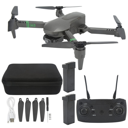 CD688 Remote Control Drone 4K Dual Lens RC Folding Quadcopter RC Drone with Optical Flow Position Three Batteries