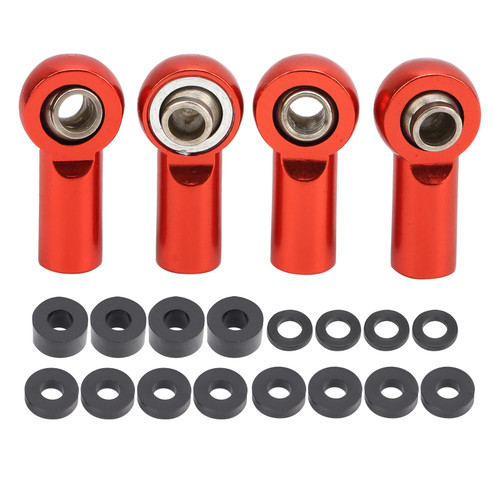 Link Rod End Ball Joint Aluminum Alloy Fit for HSP/RGT/Himoto/REDCAT 1/10 RC CarRed