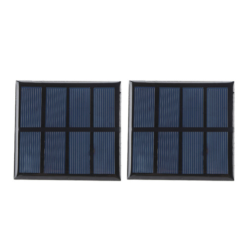 2pcs 0.9W 2V Solar Panel Professional High Efficiency Polysilicon Solar Panel for Emergency Lights Advertising Lights