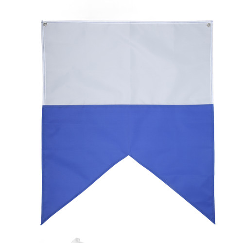 Blue White Dive Flags Bright Colors Lightweight 70x60cm Polyester Diver Down Flag for Snorkeling Underwater Activities
