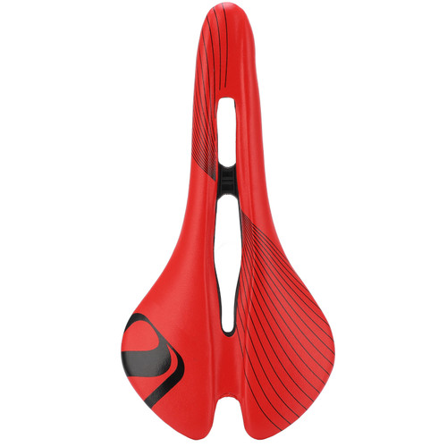 ZTTO Bicycle Saddle Waterproof Road Bike Cushion Breathable Hollow Cycling Racing Saddle(Red Black )