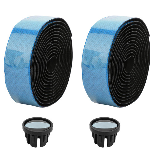 Bicycle Handlebar Tape Bent Grip Bar Tape Breathable Cycling Bike  Handle Bandage Wrap StrapBlack and Blue