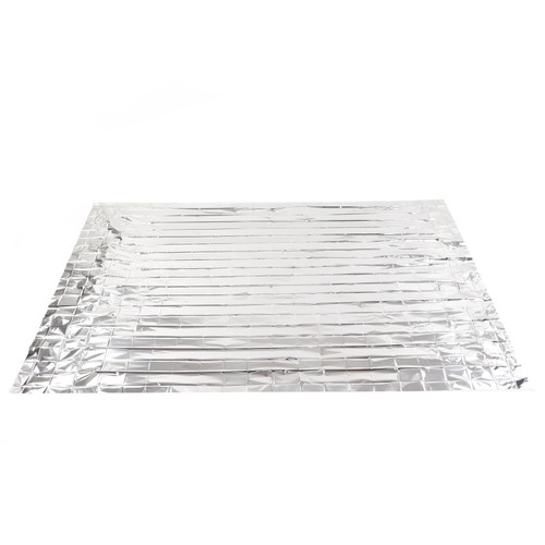 Survival Blanket Lifesaving Sunscreen Thermal Blanket Outdoor Emergency Necessities for Camping Hiking Silver