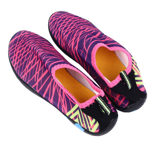 Water Shoes Quick Dry Lightweight Breathable Anti Slip Soft Comfortable Barefoot Shoes for Beach Swim Diving 988 Plum Purple 38