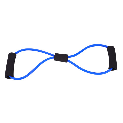 Resistance Stretch Rubber Band Training Rope Tube Workout Fitness Exercise for Yoga Gym (Blue)