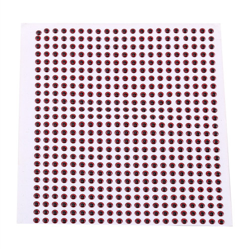 500 x 3D Eyes Fly Tying Crafts Fishing Eyes For DIY Lure Baits Making (red,4mm)