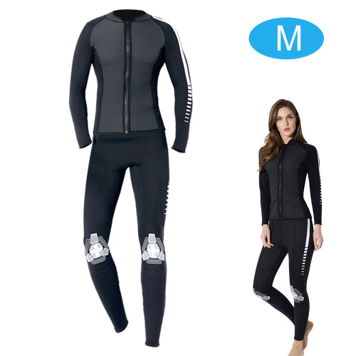 Woman Female Split Wetsuit Keep Warm Swimwear Accessory for Diving Surfing SnorkelingM