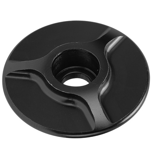 Bike Front Fork Headset Cover Aluminum Threadless Stem Bowl Set Cover for MTB Mountain Road BicycleBlack