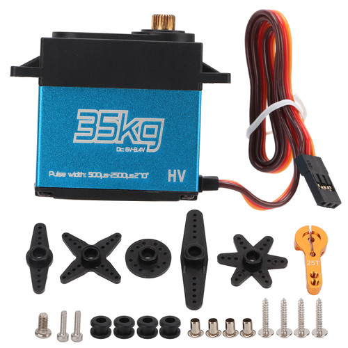 35kg Coreless Motor Servo for 1/8 1/10 1/12 Remote Control Car Metal Gear Digital Servo