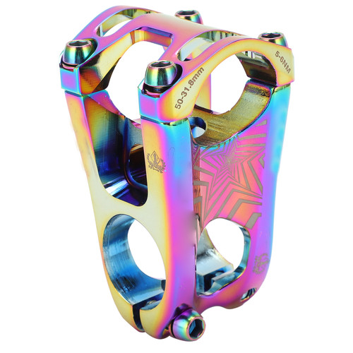 Aluminium Alloy Bicycle Short Stem 50mm Mountain Bike XC AM Bicycle Stem for 31.8mm HandlebarColorful