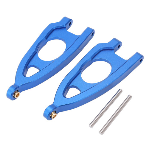1 Pair RC Front Upper Swing Arms Aluminium Alloy Front Upper Suspension Arms for ARRMA 1/10 RC Car Blue