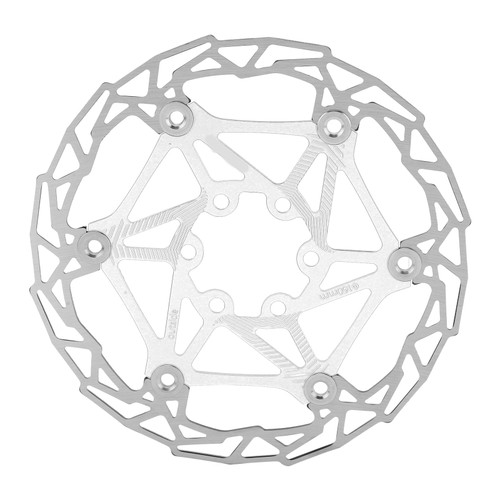 160mm Bicycle Floating Brake Disc Bike Brake Disc Rotor with 6 Bolts for Mountain BikeSilver