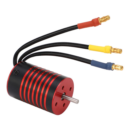 RC Car Brushless Motor 4 Poles for 1/14 1/16 Remote Controlled Vehicle Part Accessory 4700KV