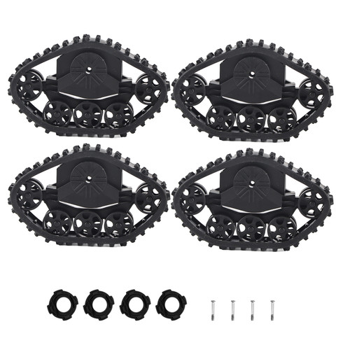 4pcs RC Car Tire Wheel Rubber Crawler Tyre for WPL 1/16 RC Military Truck