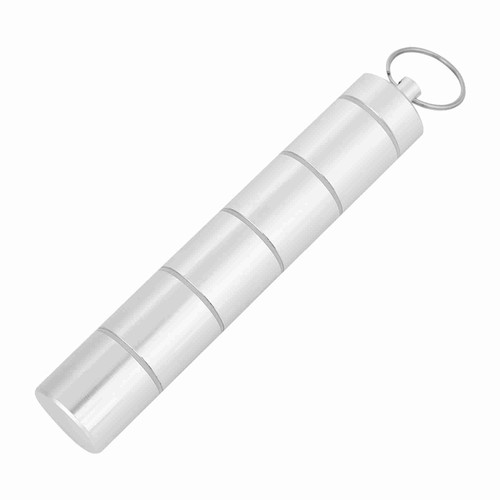 Mini Portable Pill Box Case Waterproof Medicine Bottle Drug Holder With Key Chain(6 cases)