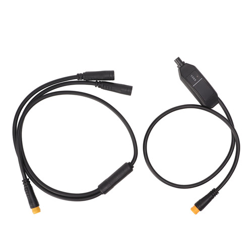 1T2 Electric Bike Brake Split Cable Gear Sensor Extension Cord for BAFANG Mid Motor