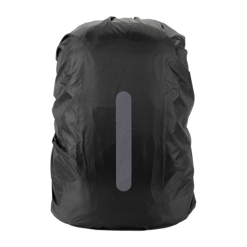 Backpack Rain Cover Waterproof Dirt Tear Resistant Light Weight High Visibility Reflective Backpack Cover Black XL (For 60-70L)