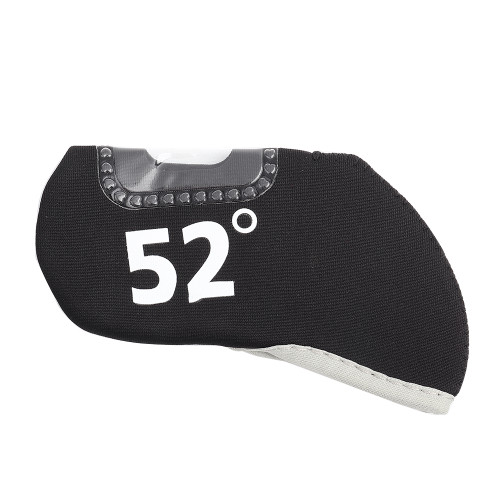 Useful Neoprene Window Golf Irons Club Headcover Ball Head Protective Cover(52°)