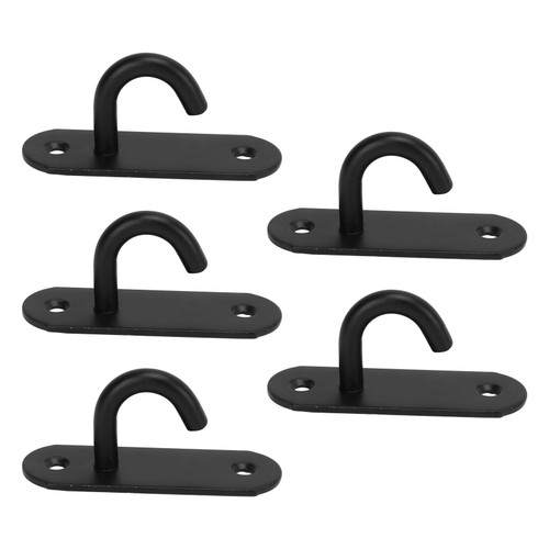 5pcs Ceiling Hook Pad Thickened Black Stainless Steel Baking Painting Fixing Eye Pad for swing