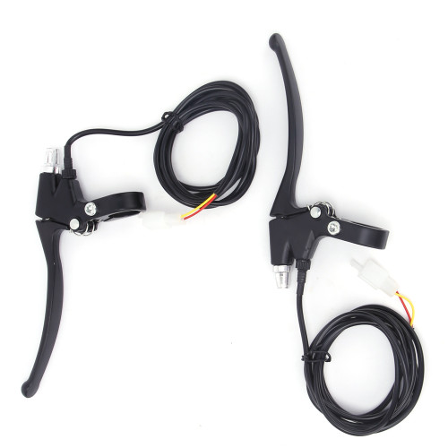 1 Pair Universal Aluminium Alloy Electric Bicycle Ebike Handle Brake Lever Right Left Accessory
