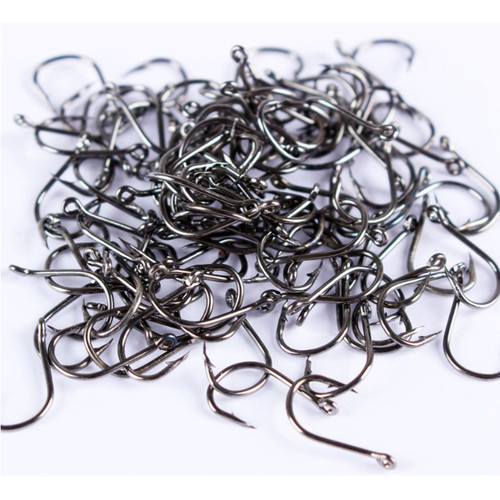 1000pcs Barbed Fishing Hooks 3 to 12 Sizes Steel Fish Hook with Barb Fishing Accessories for Outdoor