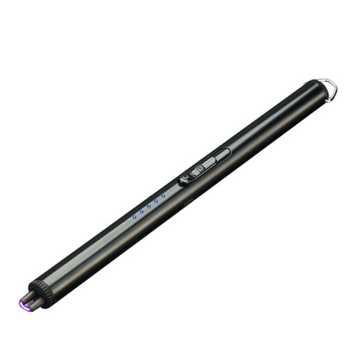 Electric Candle Lighter Arc Waterproof USB Rechargeable Lighter with Safety Button LED Battery Display for Home Kitchen Grill Camping