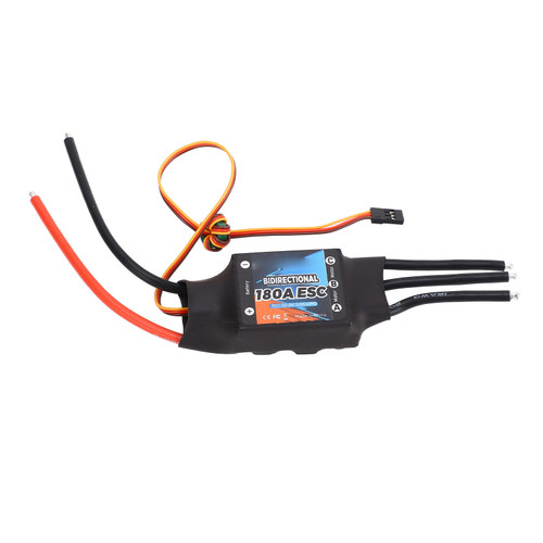 Bidirectional 180A Brushless ESC Black 2 6S Lipo 5V 3A for RC Car Boat Underwater Thruster