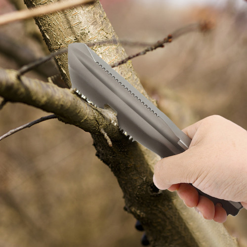 Ultralight Titanium Hand Shovel Multi Tool Backpacking Trowel with Carrying Pouch for Gardening Hiking Camping Digging