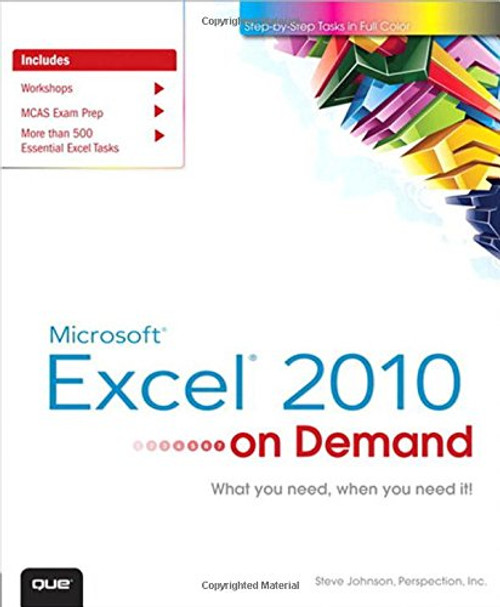 Microsoft Excel 2010 On Demand Microsoft Excel 2010 On Demand