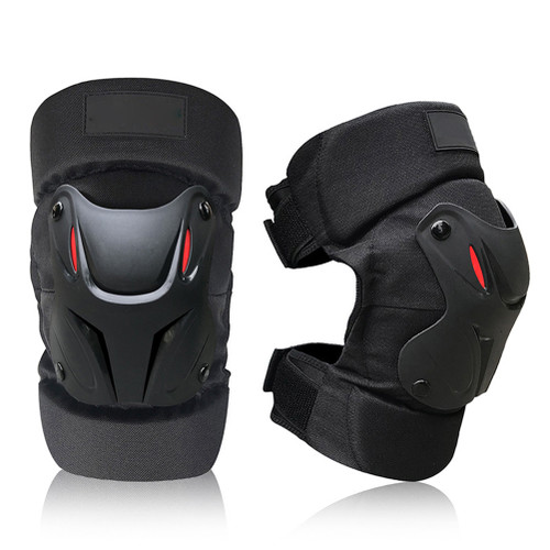 1 pair Knee Pads Adjustable Ergonomic Joint Design Knee Protectors for Motorcycle Bike Skateboard