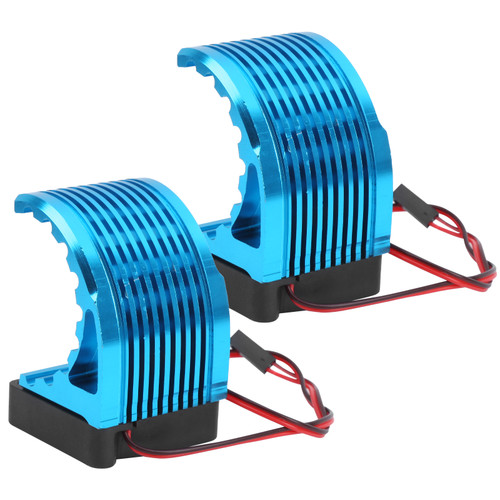 2Pcs Aluminum Alloy Motor Heatsink 42MM Universal Brushless Motor Cooling Fan for RC Car