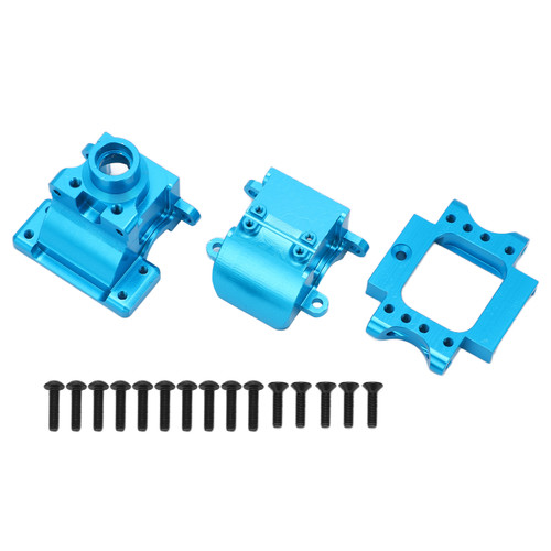 Gear Box Aluminum Alloy RC Upgrades Parts With Screws for HSP 94122 94177 94188 1/10 RC Car UpgradeBlue