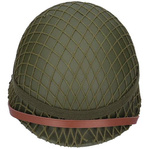 Perfect WWII US Army M1 Green Helmet World War II Classic Helmet with Net and Chin Strap