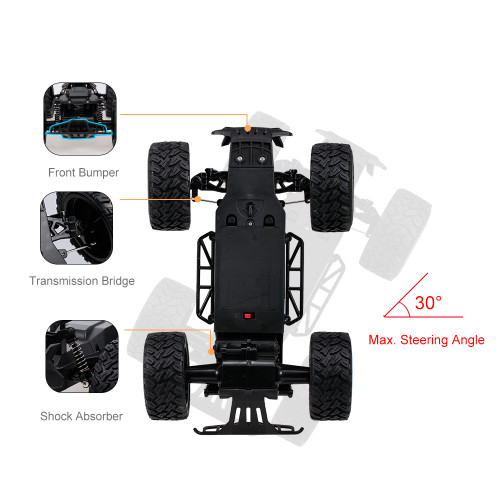 KY-2011A 1/14 RC Crawler RC Off-road Car 2.4G 2WD RC Truck High Speed Lightweight RC Car Toys for Kids Adults RTR