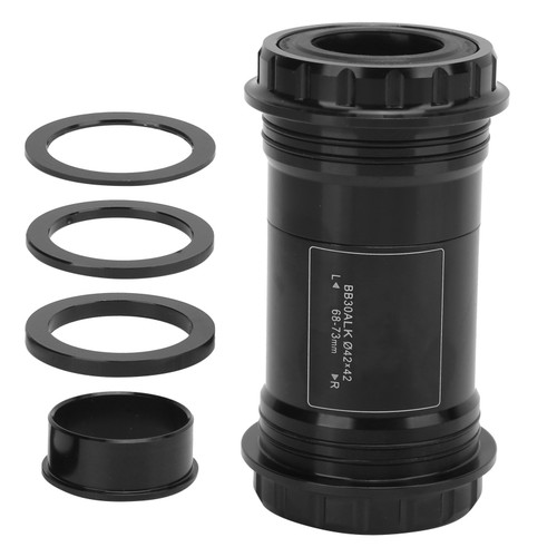 LeBycle Mountain Bicycle Road Bike Ceramic Bearing Thread Type Lock Bottom Bracket(BB30ALKφ42 【Ceramic Bearing】 )